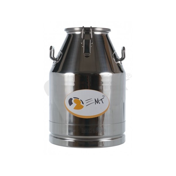 Bidon colectare EMT 30 L, inox, cu clipsuri de prindere, fara capac - vintex Bidon colectare EMT 30 L, inox, cu clipsuri de prindere, fara capac - vintex